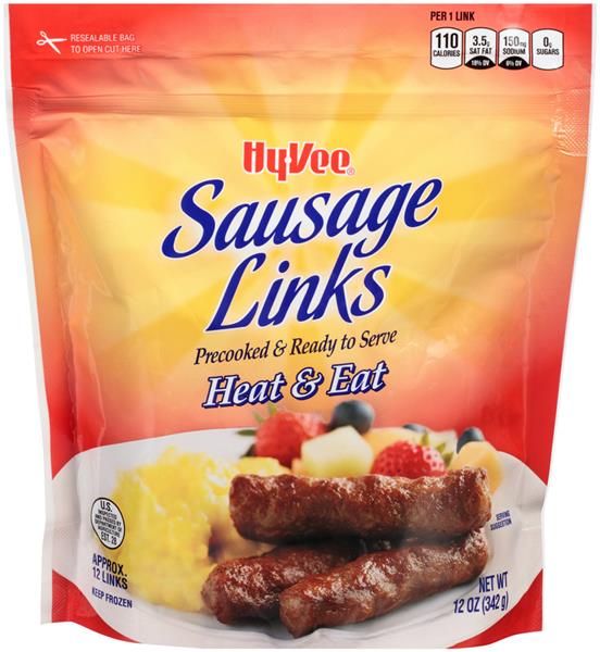 HyVee Precooked Sausage Links 12Ct HyVee Aisles Online Grocery Shopping