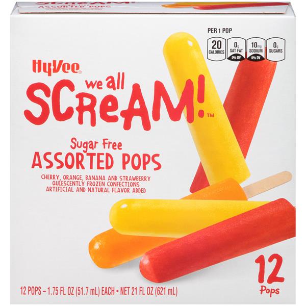 HyVee Sugar Free Assorted Pops 12 Pk HyVee Aisles Online Grocery Shopping