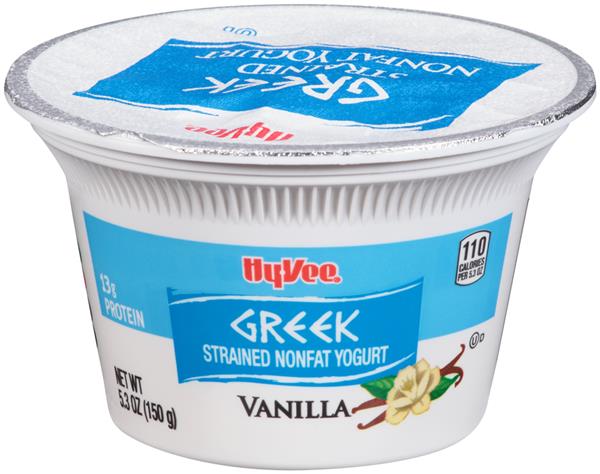 Hy-Vee Greek Vanilla Strained Nonfat Yogurt | Hy-Vee Aisles Online ...