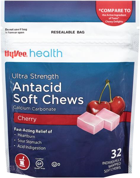 Hy-Vee Ultra Strength Antacid Soft Chews Cherry Flavor | Hy-Vee Aisles ...