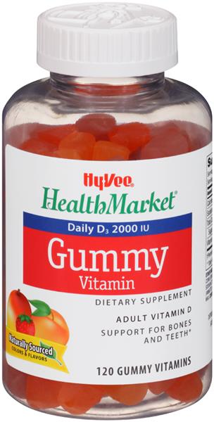 Hy-Vee Health Market Daily D3 2000 IU Gummy Vitamins | Hy-Vee Aisles ...