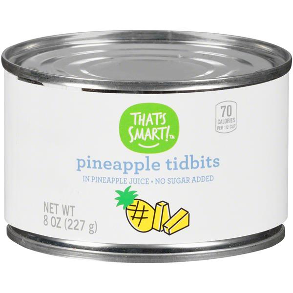 That's Smart! Pineapple Tidbits in Pineapple Juice No Sugar Added Hy