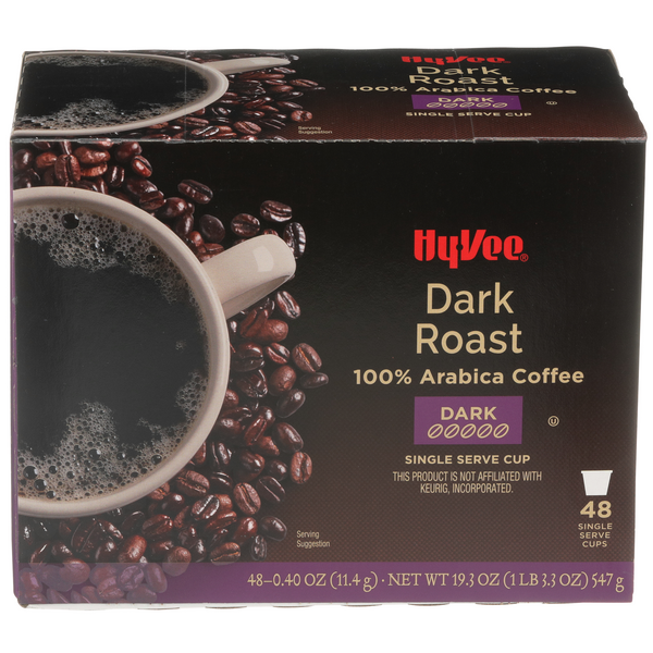 Hy-Vee Dark Roast Single Serve Cups 48 