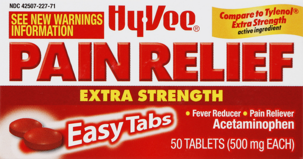  HealthA2Z® Extra Strength Pain Relief, Acetaminophen 500mg, Contains No Aspirin, Fever Reducer