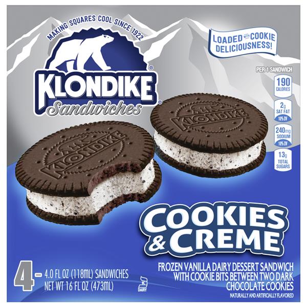 Klondike Oreo Ice Cream Sandwiches 44 Fl Oz HyVee Aisles Online