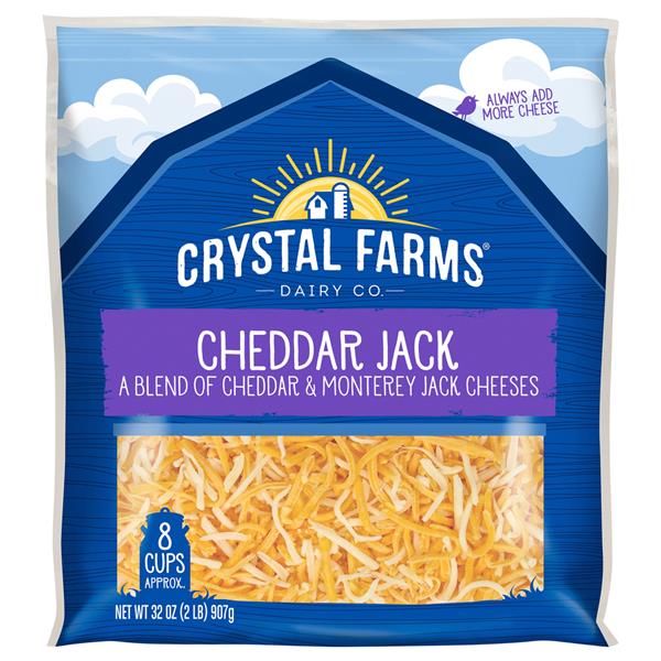 Crystal Farms Shredded Cheddar Jack Cheese HyVee Aisles Online