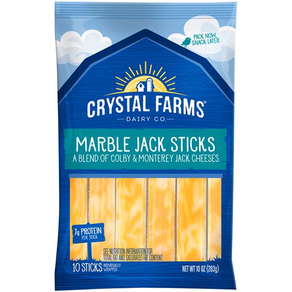 Crystal Farms Wisconsin Marble Jack Cheese Sticks HyVee Aisles