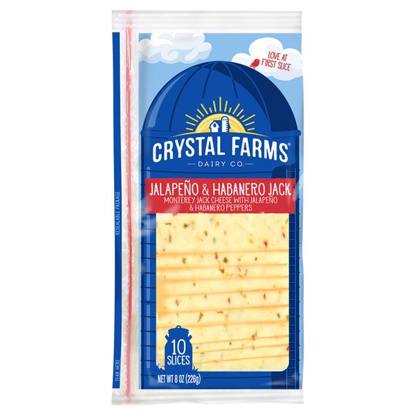 Crystal Farms Jalapeno & Habanero Jack Deli Cheese Slices HyVee
