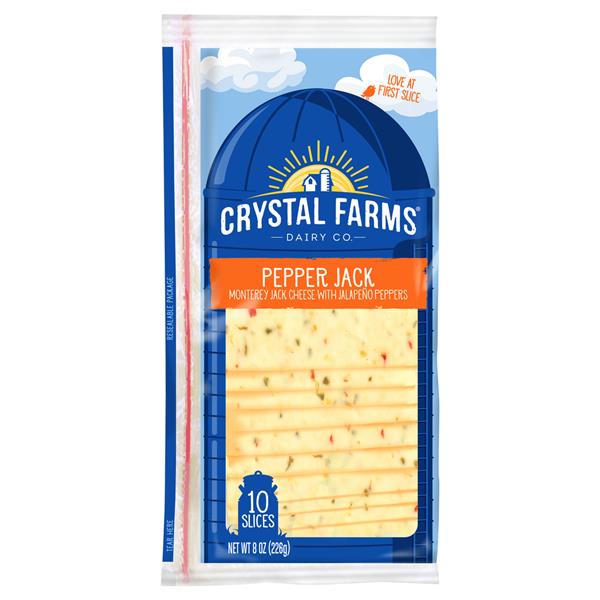 Crystal Farms Pepper Jack Deli Cheese Slices HyVee Aisles Online