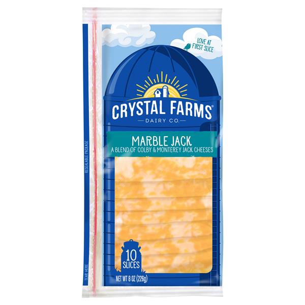 Crystal Farms Marble Jack Deli Cheese Slices HyVee Aisles Online