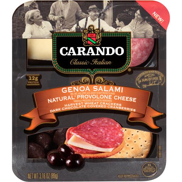 Carando Genoa Salami & Natural Provolone Cheese with Harvest Wheat