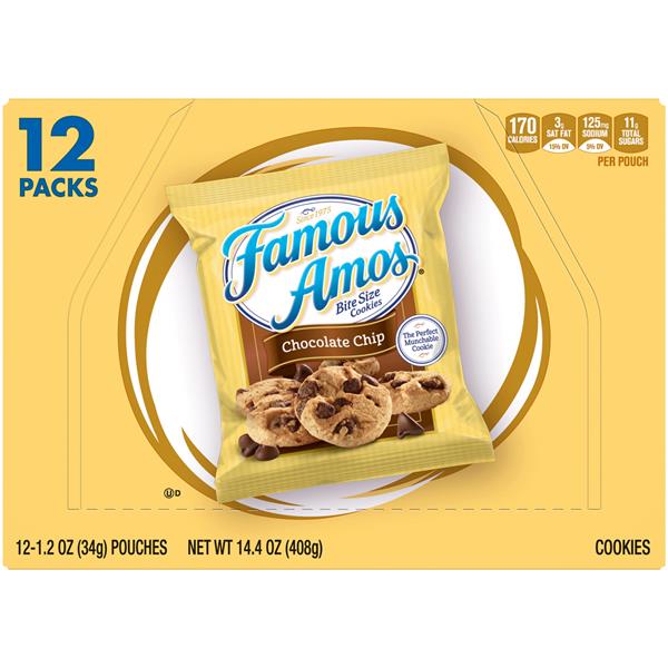 Famous Amos Chocolate Chip Cookies 12Pk HyVee Aisles Online Grocery