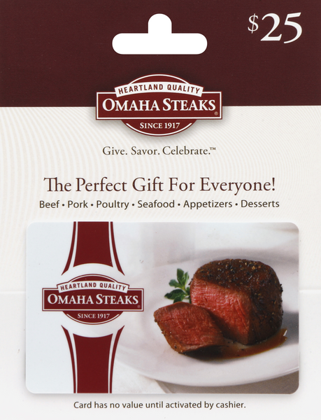 Omaha Steaks Gift Card Balance