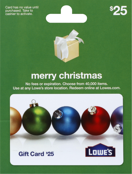 Check Lowe's Gift Card Balance Online