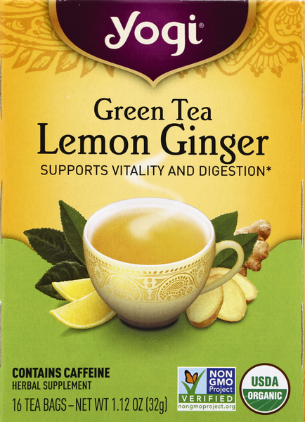  Higher Living Organic Green Tea Lemon, 40g (20 Teabags), Refreshing Blend of Organic Green Tea with Zesty Lemon Flavor