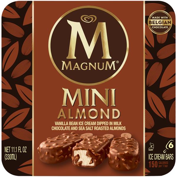 Magnum Mini Almond Ice Cream Bars 6Ct HyVee Aisles Online Grocery