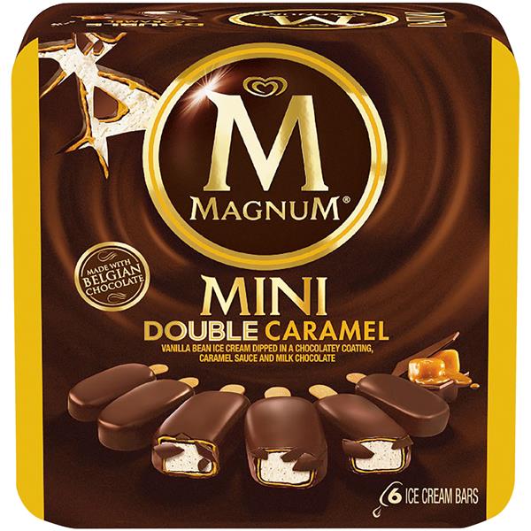 Magnum Mini Double Caramel Ice Cream Bars 6Ct | Hy-Vee Aisles Online ...