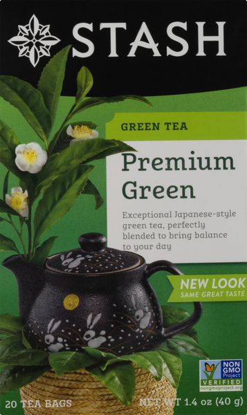 Stash Premium Green Tea Bags 20 Count | Hy-Vee Aisles Online