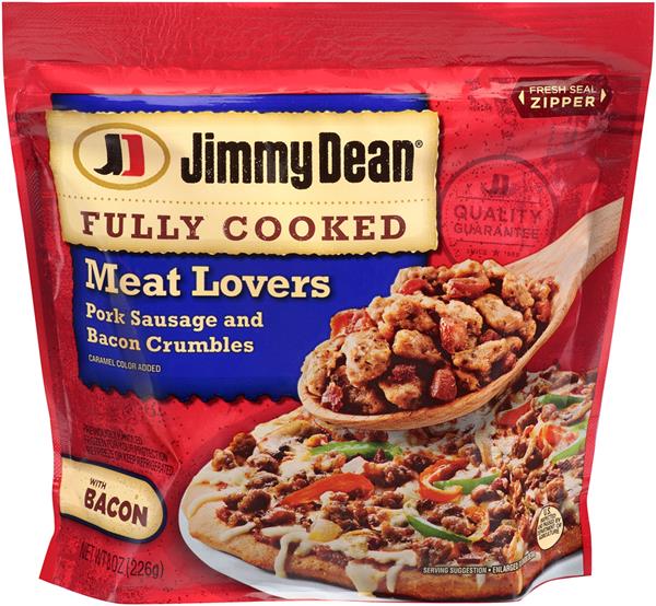 Jimmy Dean Fully Cooked Meat Lovers Pork Sausage and Bacon Crumbles