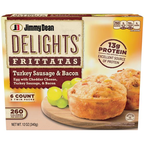 Jimmy Dean Delights Turkey Sausage & Bacon Frittatas 6ct HyVee