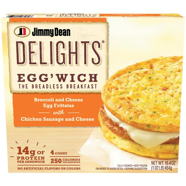 Jimmy Dean Delights Eggwich Broccoli & Cheese Egg Frittatas with