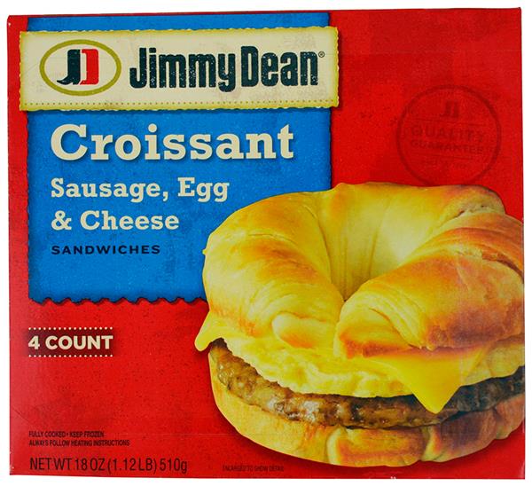 Jimmy Dean Croissant Sandwiches Sausage, Egg, & Cheese 4Ct ...