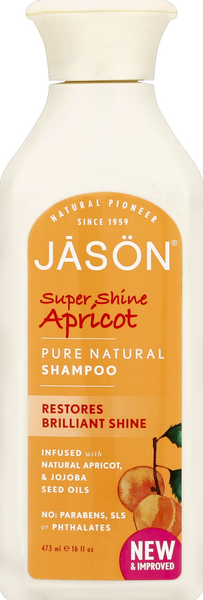 Jason Shampoo, Pure Natural, Super Shine, Apricot | Hy-Vee Aisles