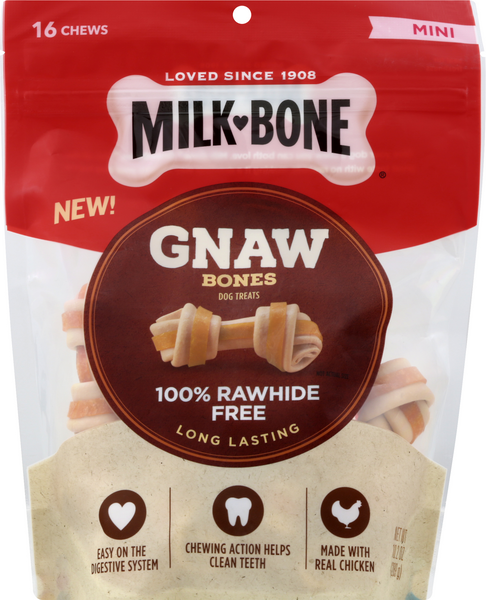 Milk-Bone Gnaw Bones Mini Dog Treats 16Ct | Hy-Vee Aisles Online ...