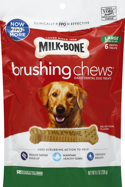 milk bone brushing chews large