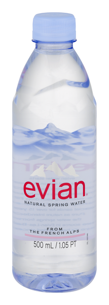 evian Natural Spring Water, Naturally Filtered Spring Water in Large B -  Clean Water Mill