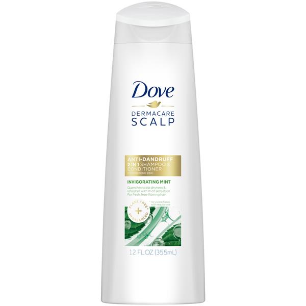 Dove Dermacare Scalp Invigorating Mint 2 in 1 AntiDandruff Shampoo