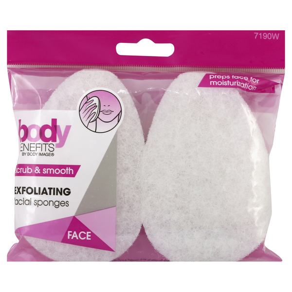 Body Benefits Scrub & Smooth Exfoliating Facial Sponges HyVee Aisles