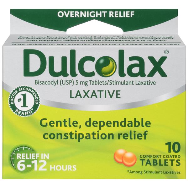 dulcolax laxative tablets for overnight relief