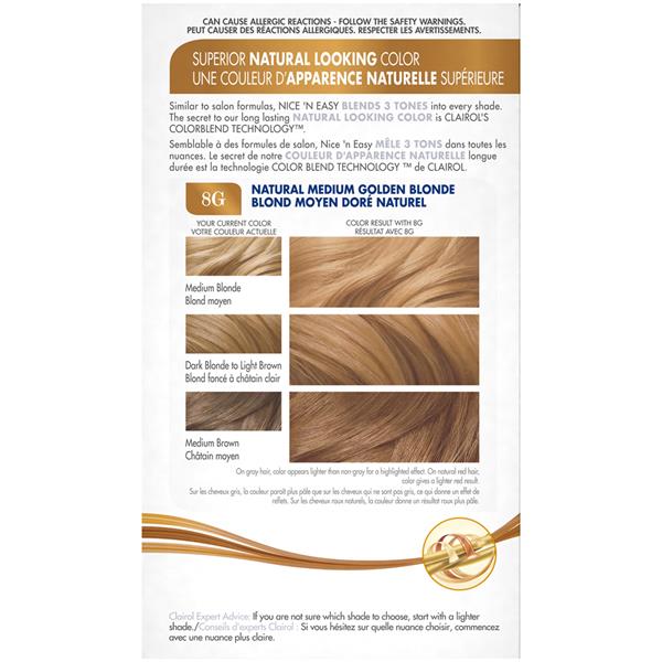 Clairol Nice N Easy 8g 104 Natural Medium Golden Blonde Clairol Nice N Easy 8g 104 Natural Medium Golden Blonde Permanent Hair Color Hy Vee Aisles Online Grocery Ping