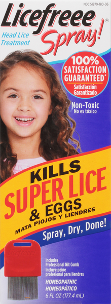 Licefreee Licefreee Spray Instant Head Lice Treatment Hy Vee Aisles Online Grocery Shopping