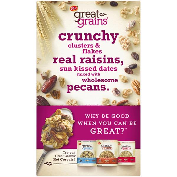 Post Great Grains Raisins Dates &amp; Pecans Cereal | Hy-Vee Aisles Online ...