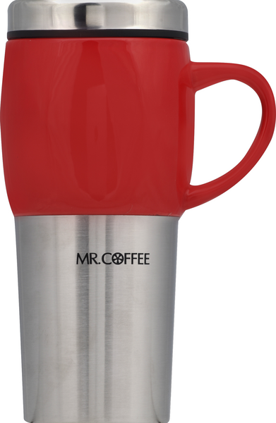 Mr. Coffee 16oz 3pk Stainless Steel Traverse Colorful Travel Mugs