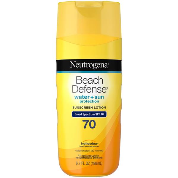 Neutrogena Beach Defense Water + Sun Barrier Broad Spectrum SPF 70 ...