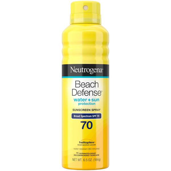 neutrogena beach defense spf 70 recall