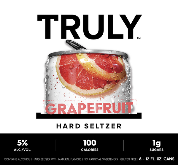 Truly Hard Seltzer Grapefruit Spiked Sparking Water 6pk Hy Vee Aisles Online Grocery Shopping