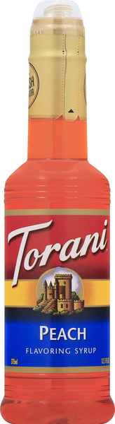 Torani Peach Syrup 12.7 oz | Hy-Vee Aisles Online Grocery Shopping