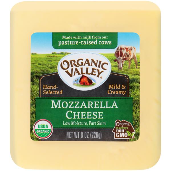 Organic Valley Mozzarella Cheese Brick HyVee Aisles Online Grocery Shopping