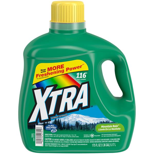 XTRA Mountain Rain Concentrated Laundry Detergent 116 Loads | Hy-Vee ...