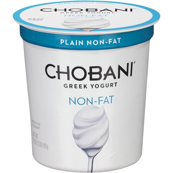 Chobani Plain NonFat Greek Yogurt HyVee Aisles Online Grocery Shopping