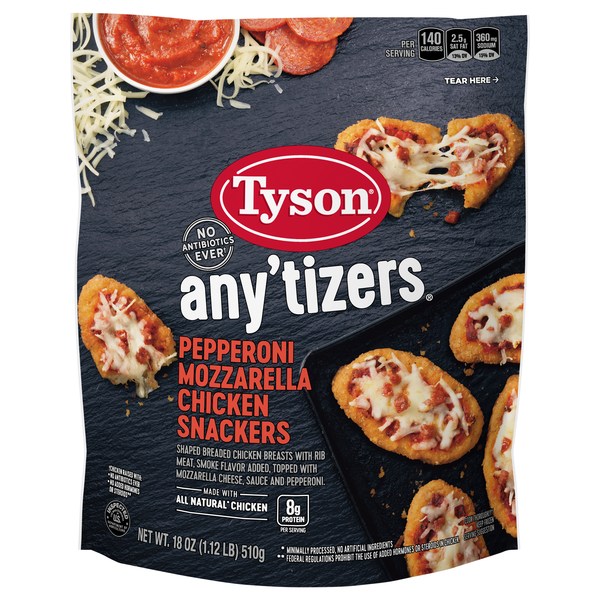 Tyson any'tizers Pepperoni Mozzarella Chicken Snackers | Hy-Vee