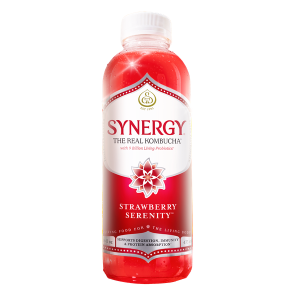 GT's Synergy Raw Strawberry Serenity Kombucha 16 oz | Hy-Vee