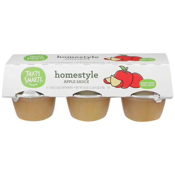 That's Smart! Homestyle Apple Sauce 6-4 oz Containers