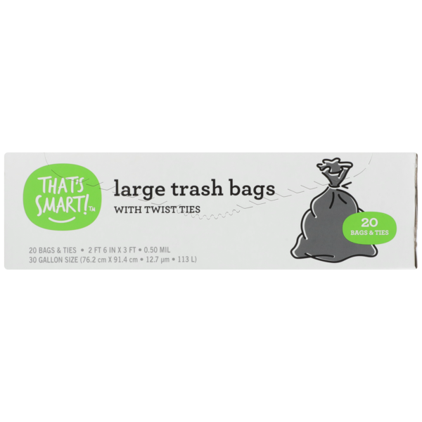 Thats Smart! Large Trash Bag Twist