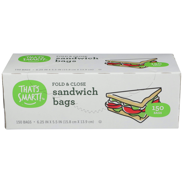Classic Sandwich Bags With Fold And Close Top Size 158cm x 139cm 300 Bags  Online at Best Price  Food Bags  Lulu KSA