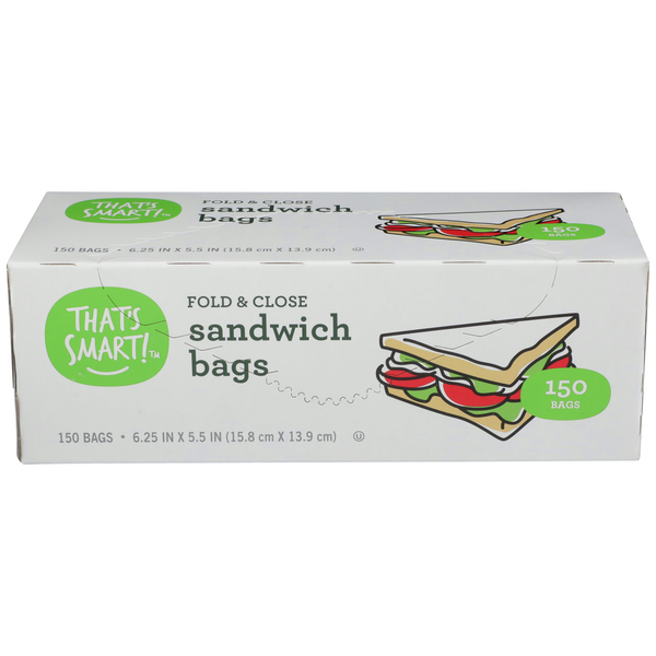 That's Smart! Fold & Close Sandwich Bags